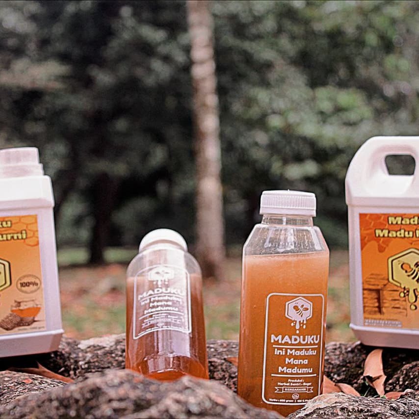 Botol Maduku 600g di alam terbuka